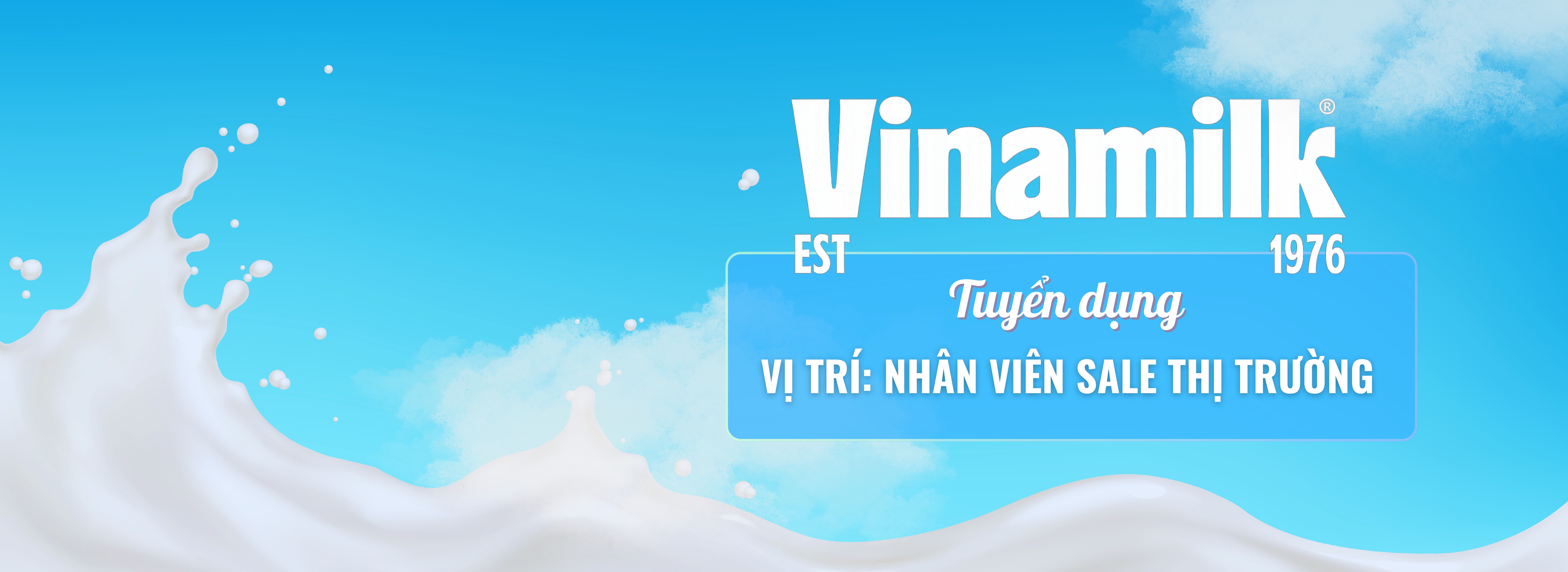 Banner Vinamilk - Nhân viên Sale thị trường (Kêng GT)