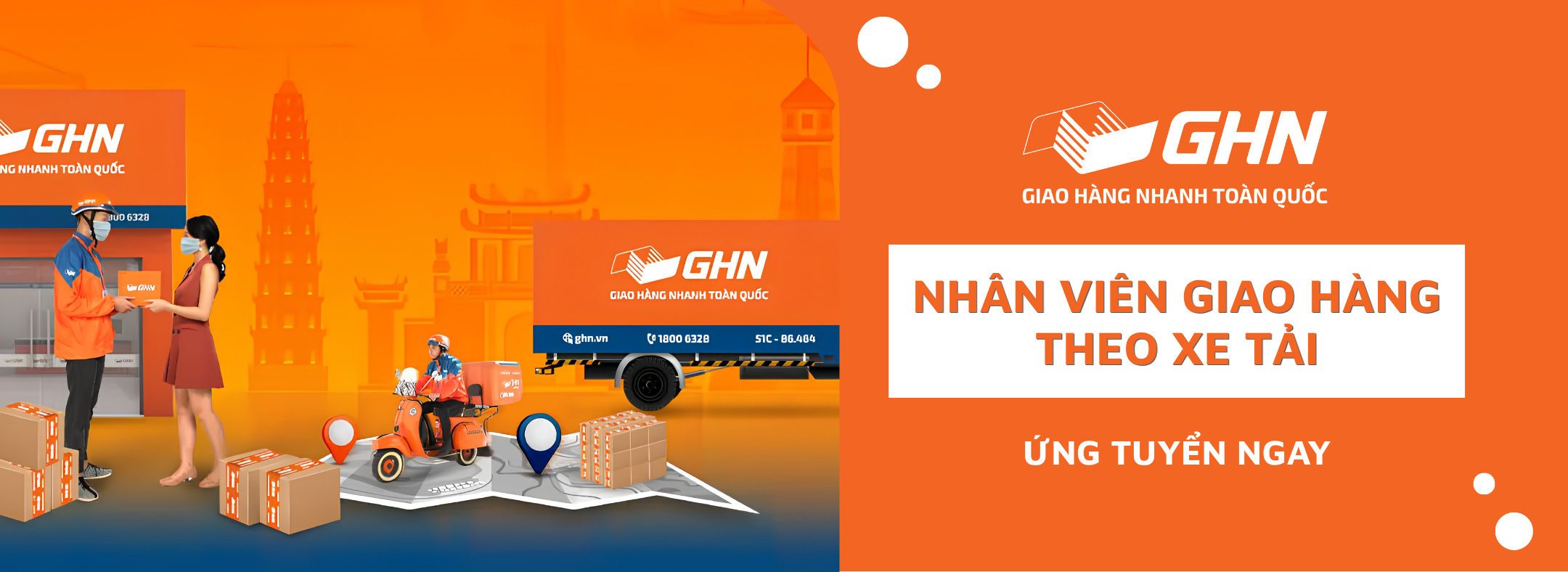 GHN - NHÂN VIÊN GIAO HÀNG THEO XE TẢI