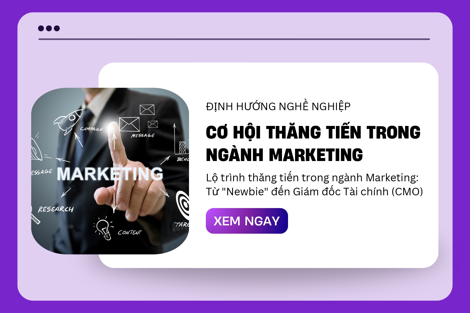  Lộ trình thăng tiến trong ngành Marketing